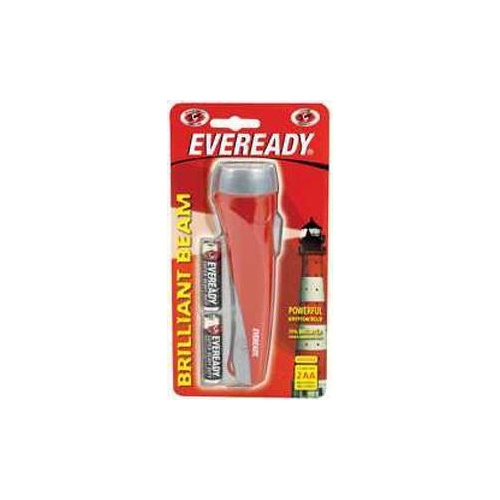 Eveready Torch Brilliant Beam with 2 AA Batteries