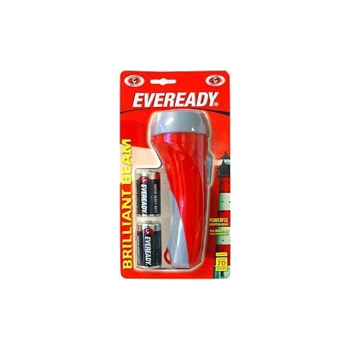 Eveready Torch Brilliant Beam with 2 D Batteries