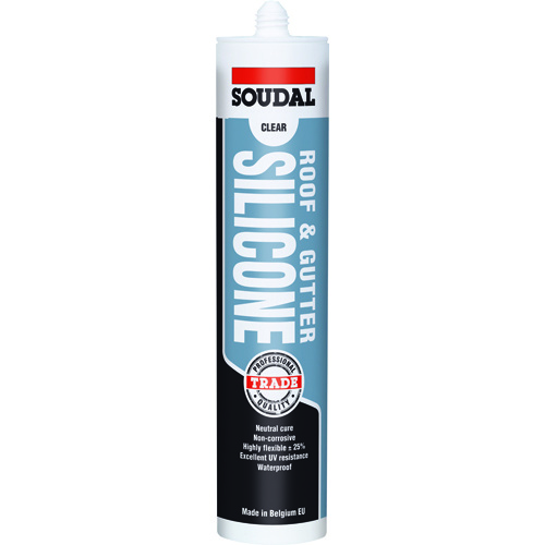 Silicone Roof & Gutter Grey 300ml Soudal