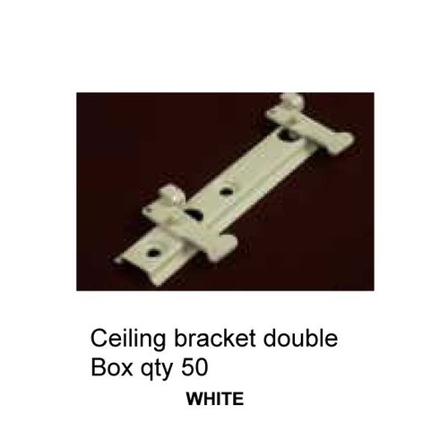 DBLE CEILING BKT WHITE  BX50 CURTAIN ACCESSORIES