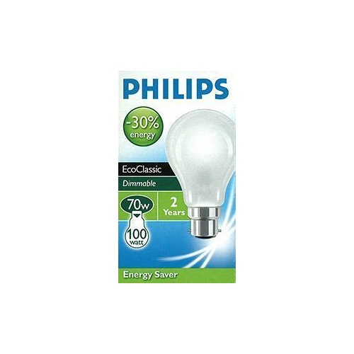 Globe Halogen GLS BC Frosted 70W