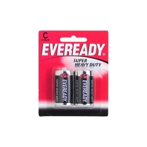 Super Heavy Duty Battery Black C 2 Pack