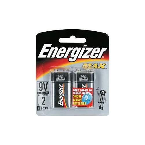 Energizer Max 9V 2Pk Batteries