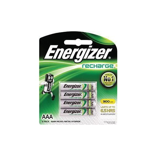 Battery Rechargeable AAA 4 Pack Energizer