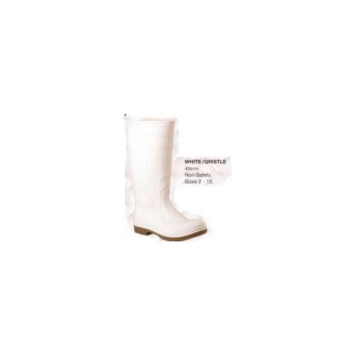 White/Gristle Gumboot 8 400mm