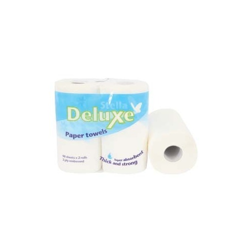 Paper Towel Supa Absorbant Delux 2Ply 90 Sheets W220mmPack 10 (9210)