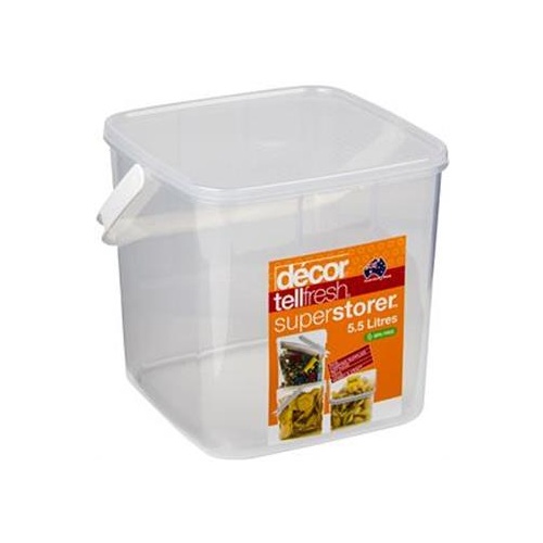 Container Superstorer 5.5lt Tellfresh with White Handle