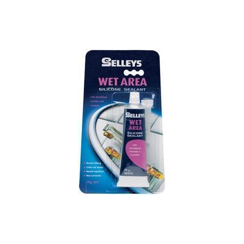 Silicone Wet Area White 75g Selleys