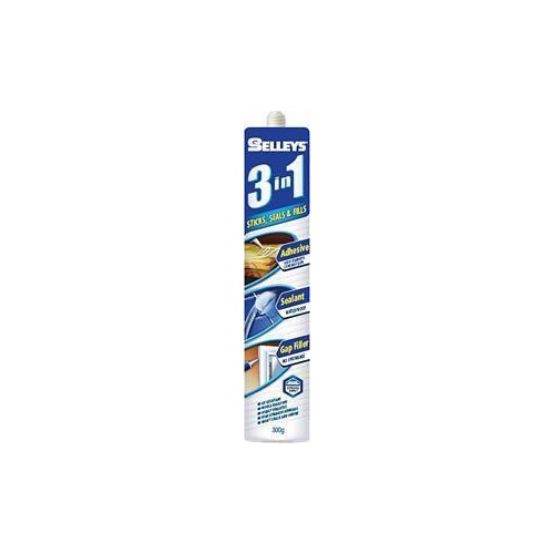 Adhesive Sealant 3 in 1 White 480g Selleys