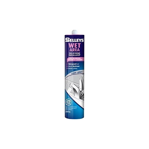 Silicone Wet Area Light Grey 300g Selleys