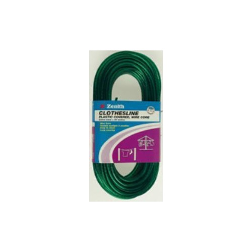 Clothesline Wire PVC/Steel Green 4MMx30M