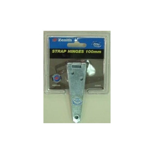 Hinge Strap Zinc Plated 100mm Card Of 2