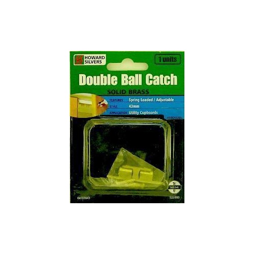 Catch Double Ball Brass 43mm