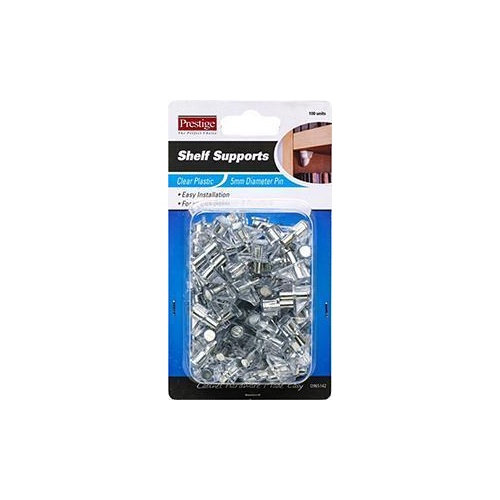 Supports Shelf Clear Plastic 100Pack