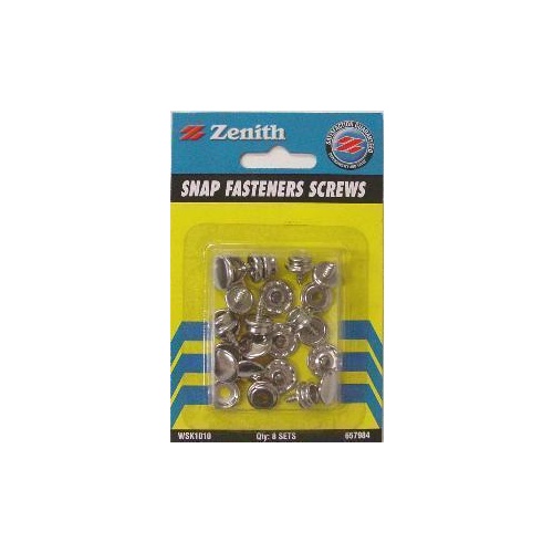 Zenith Fastener Snap Screws 8 Sets