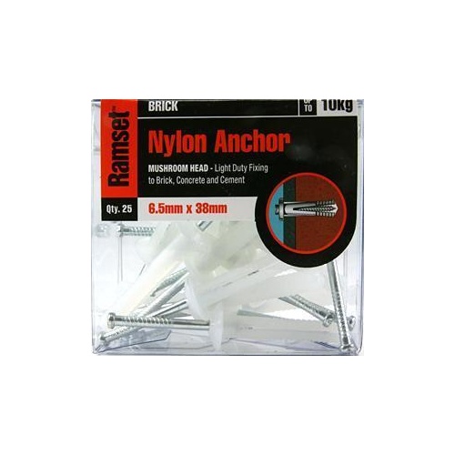 Anchor Nylon Mush 6.5X38mm Mp25