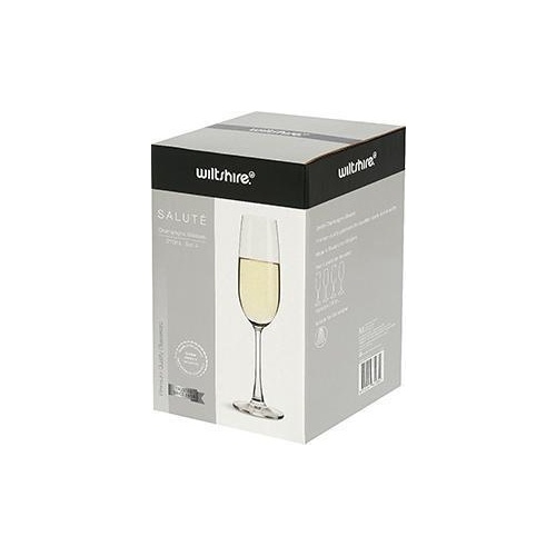 Wiltshire Glass  Salute Champagne 210ml Box 4