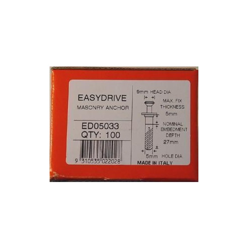 Anchor Easydrive 5mm X 33mm