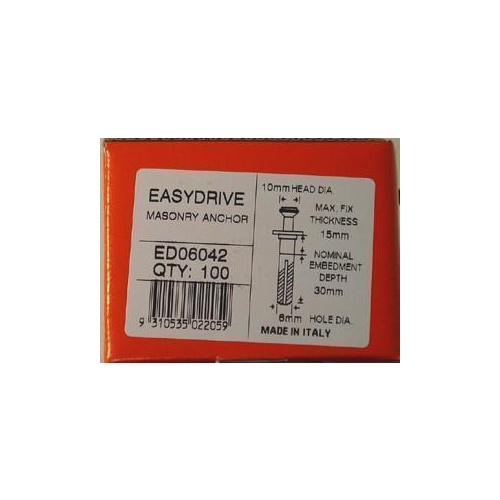 Anchor Easydrive 6mm X 42mm