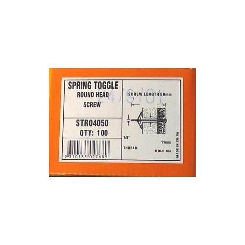 Anchor Toggle Spring Round Head 3X50mm