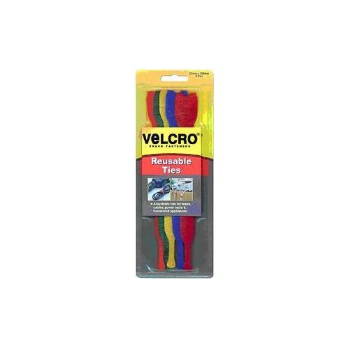 Velcro Resuable Ties 5 Colours