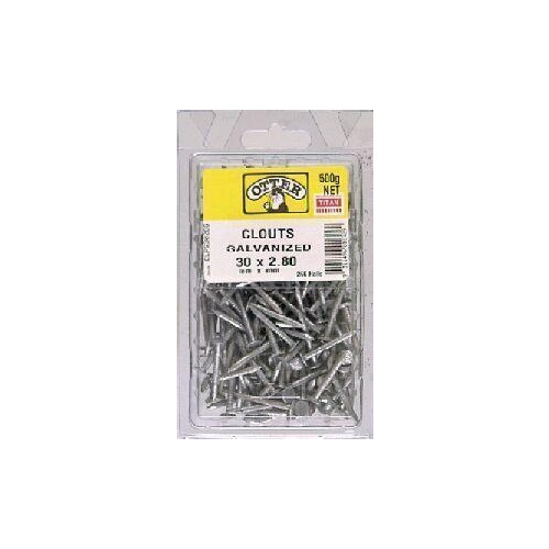 Nail Clout Galvanised 30x2.80 500g