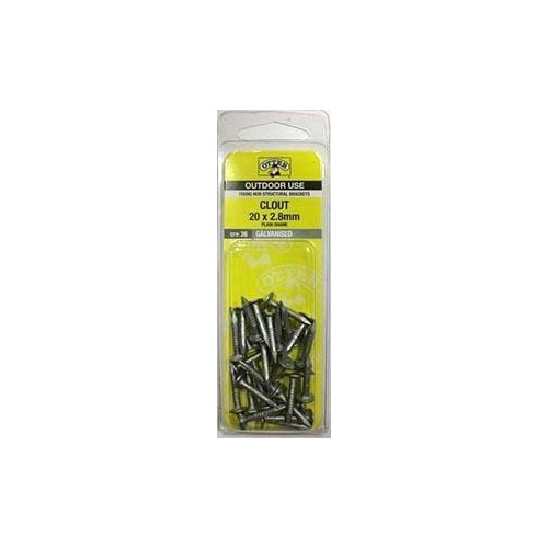 Nail Clout Galvanised 20x2.80 Handy Pack26