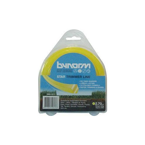 Bynorm Trimmer Line Star Yellow 2.7mm 250gm