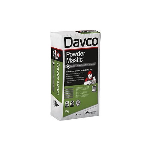 Adhesive Tile Powder Mastic White 20kg Bag Davco