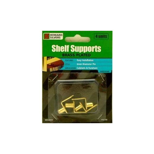 Support Shelf Steel F/a Nickel Plated Card Of 12