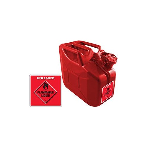 Proquip Jerry Can Steel Afac ULP Red 10Lt