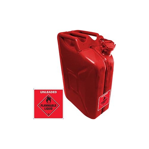 Proquip Jerry Can Steel Afac ULP Red 20Lt