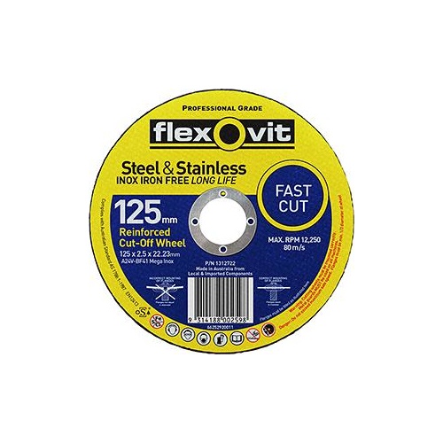 Flexovit Wheel Cut Off 125x2.5x22
