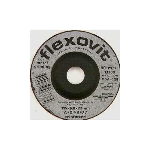 Flexovit Wheel Grinding Metal Dc 115x6 0x22mm