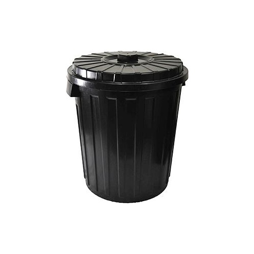 Bin Garbage Black 55L