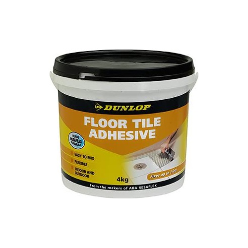 Adhesive Tile Floor 4kg Tub Dunlop