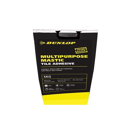 Tile Adhesive Multipurpose Mastic 5kg Bag Dunlop