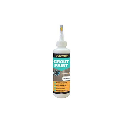 Grout Paint Ultra White 250ml Dunlop