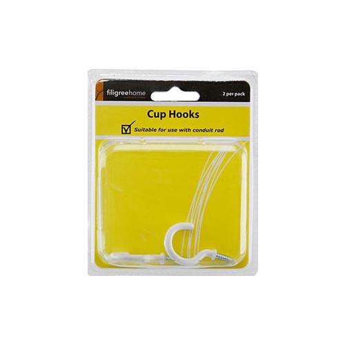 Curtain Hook Cup Pk2 White 90002286 8