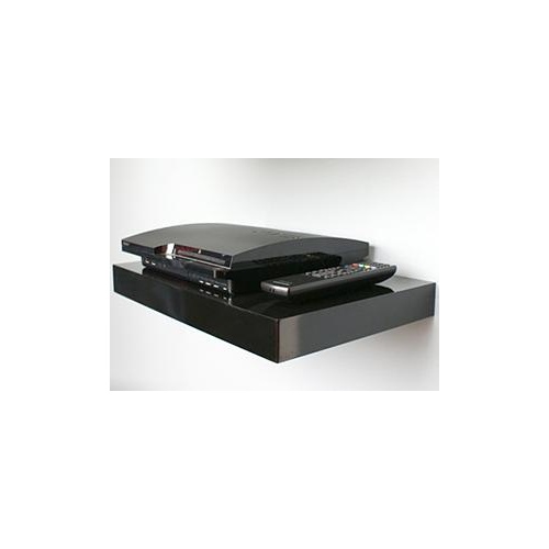 Topshelf Shelf Floating Media Black High Gloss 45x30x5cm