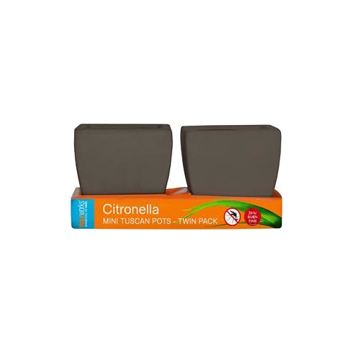 Candle Citronella Pot Tuscan 2 Pack