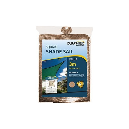 Shadesail Value Sand Square 3m Durashield