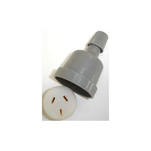 Electrical Extension Cord Socket End 10AMP Grey HPM