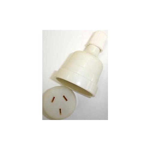 Electrical Extension Cord Socket End 10AMP White HPM