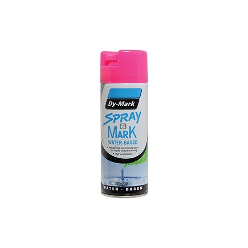 Spray   Mark Water Based Fluoro Pink 350g DyMark