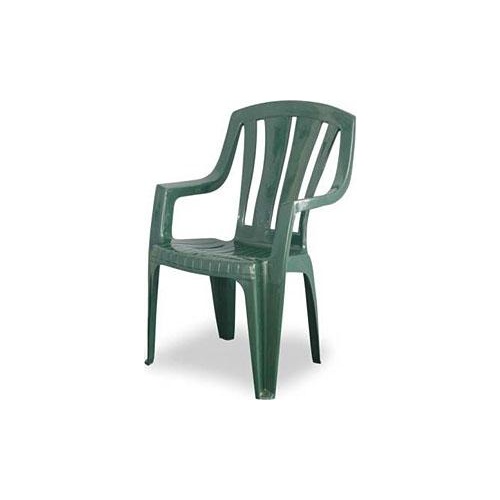 Chair Resin Waratah High Back Green