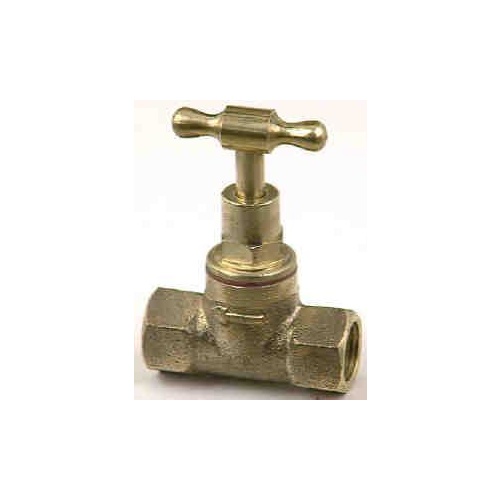 Cock Stop F F Brass 1/2in