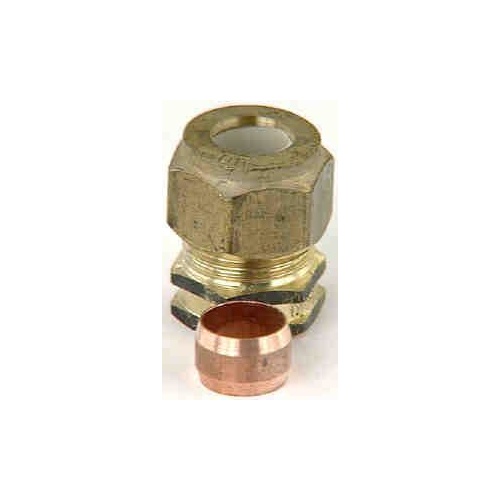Stop End Nylon Olive Comp Brass 15mm