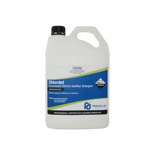 CHLOR DET Concentrated Chlorine Sanitiner Detergent/Bleach 5lt