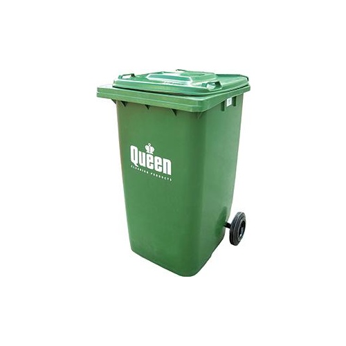 Wheelie Bin Plastic Green 240L 1/2
